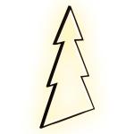 LED-Baum 240 LEDs, 65,5 cm hoch, mit Bodenstecker, Tannenbaum Outdoor M