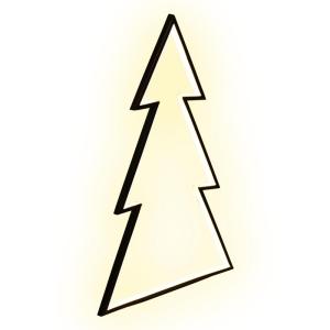 LED-Baum 240 LEDs, 65,5 cm hoch, mit Bodenstecker, Tannenbaum Outdoor M