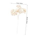 4 stuks gesimuleerde ginkgo biloba eucalyptus stengels namaakplantenornamenten kunstmatige takken kunstmatige eucalyptus stam eucalyptus stengel decor kunsttakken ijzer goud