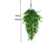 2-Pack Kunstmatige Hangende Planten nep Klimop Bladeren Boston Ferns Perzisch Rotan voor Binnen Buiten,Groen Woondecoratie Faux Wijnstok voor Tuin/Slaapkamer/Boerderij Esthetische 