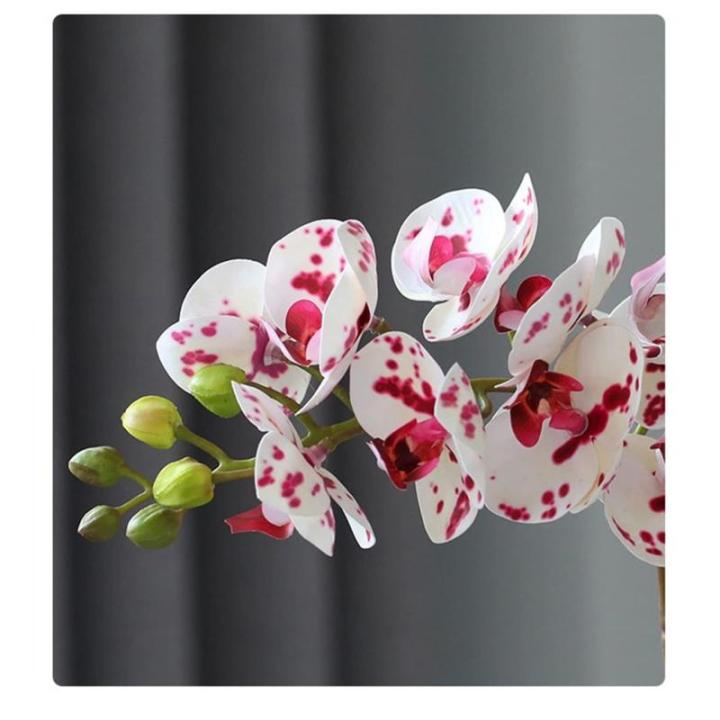 Kunstblumen Künstliche Orchideenblumen, gefälschte Phalaenopsis-Seidenorchideen in Töpfen, Bonsai-Pflanzen, Blumenarrangements für die Hochzeit zu Hause für jeden Anlass