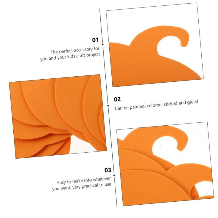 20St Halloween-Kürbis DIY liefert Bastelschaum Schaumstoffaufkleber Schaumstoff-Kürbisbrett Haustür Ornament Dekor Partyschmuck Zierschaum Handbuch schmücken Lieferungen Kind E