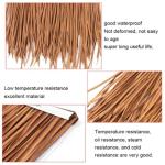 PE Simulatie Thatch Tile Roof Plastic Bont Gras Kunstmatige Straw PVC Fake Thatch Farm Winery Houten House Gazebo voor Hawaiian Feeel Bar Seaside Man Made Thatch,4 stuks