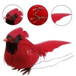 Rode kardinaal, kerstboomdecoratie, vogelknutselset voor boom, huis, tuin, feestdecoraties in de open lucht (B1-10 stuks Cardinal)