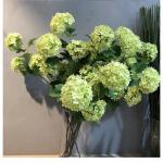 10Pcs 3-Heads/Branch Kunstmatige Hortensia Zijde Bloem Woonkamer Woondecoratie Lange Stam 80cm voor Woonkamer (A, 1pcs)