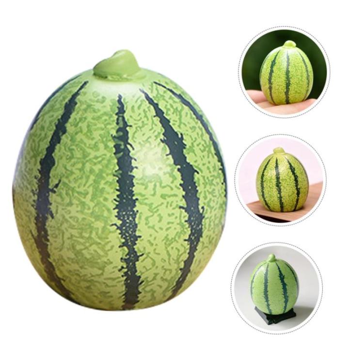 1 Satz Künstliche Früchte Kunstobst Spielzeug Für Kinder Grün Essen Simulation Künstlicher Früchte Mini-Modell Mit Künstlichen Wassermelonen Dekor Aus Künstlichen Früchten