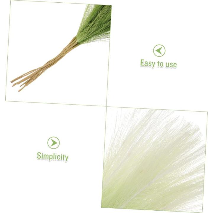 10st -Dekoration Reed-Layout-Requisiten Schilf Für Vase Schilfdekore Für Den Haushalt Zuhause Reed DIY Requisiten Schilfgras Ornamente Partyschilf Light Green Stoff