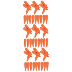 3 Sätze Künstliche Karotte Ostern Realistisches Gemüse Tu So, Als Würdest Du Karotte Spielen Karottennase Mini-dekor Ostermöhren Dekorationen Karotten Basteln Schaum 30 Stück