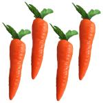 3 Sätze Künstliche Karotte Wohnungsdeko Wohnraumdeko Toy Pflanzliche Lebensmittelmodelle Dekorative Karotten Frühlingsdeko Künstliches Gemüse Für Party Schaum Karotten 4 Stü