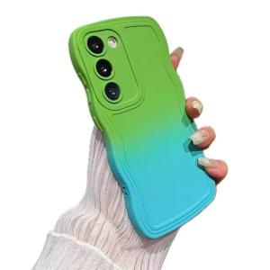 Miagon Gradient esthetische golfhoes voor Samsung Galaxy A05S, schattige golven, telefoonhoes voor dames en meisjes, krullend frame, design, siliconen TPU bumper beschermhoes