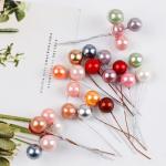 100 Stück Künstliche Beeren 12mm,Dekorative Beerenstiele,Beeren Früchte,für DIY Handwerk Dekoration,Weihnachtsbaum Weihnachtskranz Tischdeko,Hochzeit,Home Decoration,Kaffee