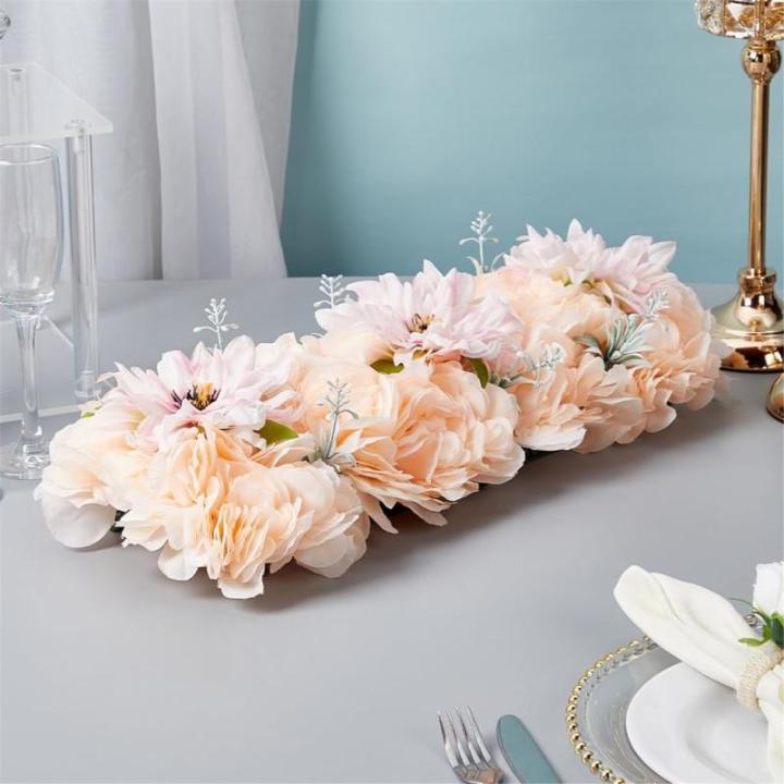Lange künstliche Blumenarrangements, Dekorationen, Foto-Requisiten für die Hochzeitsfeier