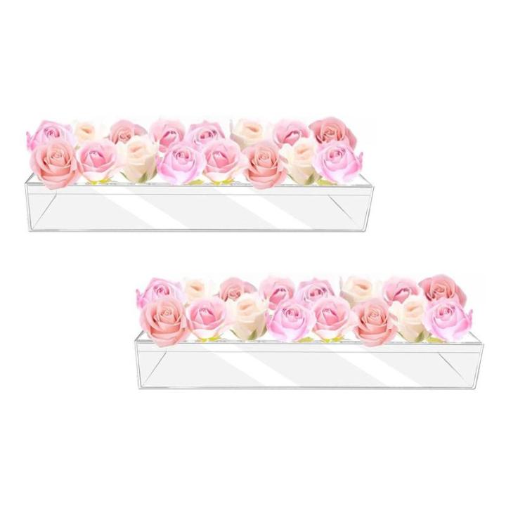 Transparente Acryl-Vase, 16 Löcher, elegante Tischdekoration, Vase, Blumenhalter für Hochzeiten und Valentinstag, Heimdekoration