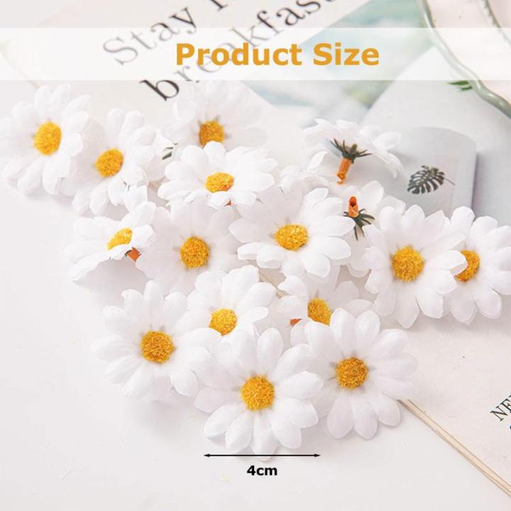 100 stuks Gerbera-, zijden bloemblaadjes, Gerbera-bloemblaadjes, witte madeliefjes, voor bruiloft, feest, knutselen, slingers, confetti voor scrapbooking