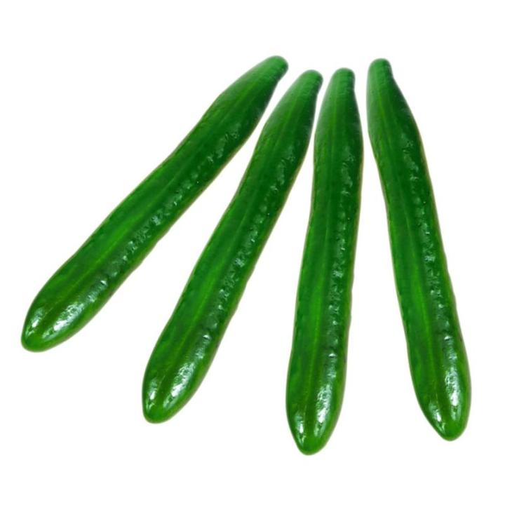 5 Sätze Simuliertes Gemüsemodell Küchendekoration Simulierte Gurkenmodelle Küchensimulationsgurke Simulation Gemüsemodell Fotografie-Requisite Gurkendekor Schaum Green 4 Stüc