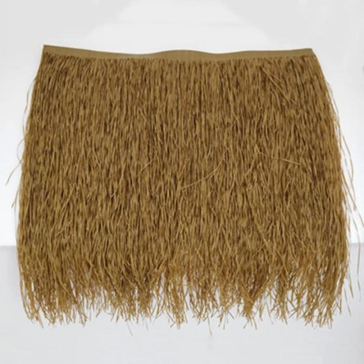 Tiki Stro-Rol Simulatie strodakpannen Mexicaanse Thatch Rolls Herbruikbare Tiki-bar Palapa strodak geen onderhoud (kleur: A, maat: 10 stuks)