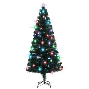 Weihnachtsbaum mit Beleuchtung und Ständer 180 cm Glasfaser, Tannenbaum Künstlich, Christmas Tree, Tannenbaum Deko, Weihnachtsbäume, Christbaum - 284302