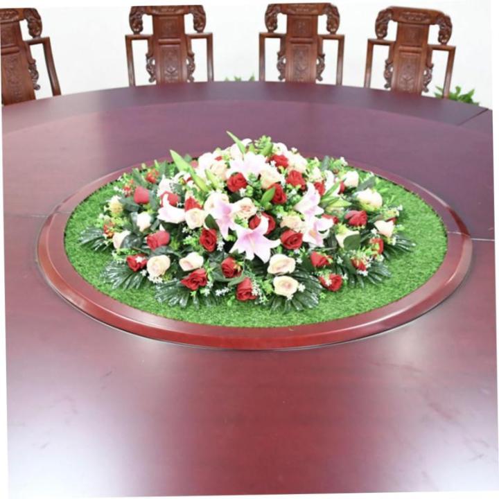 Schachtdeckel Dekoration Rasen Grüne Schreibtischunterlage Grüne Tischmatte Outdoor Dekoration Outdoor Teppiche Runder Teppich Esszimmertisch Dekoration Kaffeezubehör Für