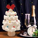 Gehäkelte Weihnachtsbäume, Mini-künstliche Weihnachtsbaumdekorationen, Handgefertigte Gehäkelte Weihnachtsbaumschmuck-Dekorationen