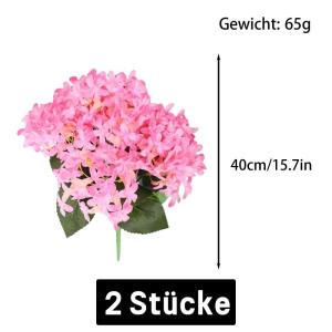 Kunstbloemen als echte kunstbloemen met stelen, grote kunstbloemen voor doe-het-zelf bloemstukken, bruiloftsfeest, thuiskantoor, decoratie, hartstuk, roze, 1103