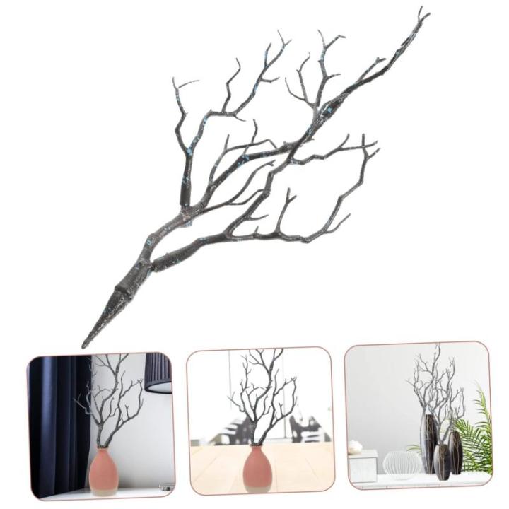 Kunstmatige tak Manzanita-takken, natuurlijke zwarte takken, Halloween, vaas, bruiloftsdecoraties, tafelbloemenboeket, hartstuk, takken, knutselen, tak, boom, olietak, plastic boom