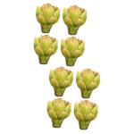 2 Sätze Simulierter Ananaskopf Künstlicher Lotus Künstliches Artischockendekor Anlage Kunstpflanze Kunstplflanze Gefälschte Pflanzen Künstliches Gemüse Plastik Green 4 Stück