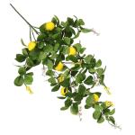 6 Stück Simulation Zitronen Rattan Baum Zitronenzweig Ornamente Zitronenzweig Dekoration Heimdekoration Zitronenzweig Zitronenzweig Baumpickel Zitronenzweig Dekoration