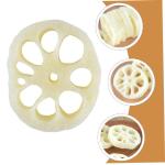 3 Sätze Modell Der Lotuswurzelscheibe Mini-hausdekoration Gefälschte Scheibe Interessantes Miniaturspielzeug Mini-Food-Spielzeug Mini-Essen Kinder Dekor Mini-dekor PVC 4 Stück *