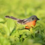 Kunstmatige roodborstjesvogel om vast te klemmen, rode kardinaal, kerstboomdecoratie, vogelknutselsets voor boom, huis, tuin, feestdecoraties buiten (A2, 12 stuks, robin)