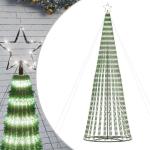 LED Weihnachtsbaum Aussen Kegelform Weihnachtsbaum Metall Groß Kaltweiß 688 LEDs Tannenbaum Lichterbaum Weihnachtsdeko Aussen Weihnachtsbaum Tanne 300 cm