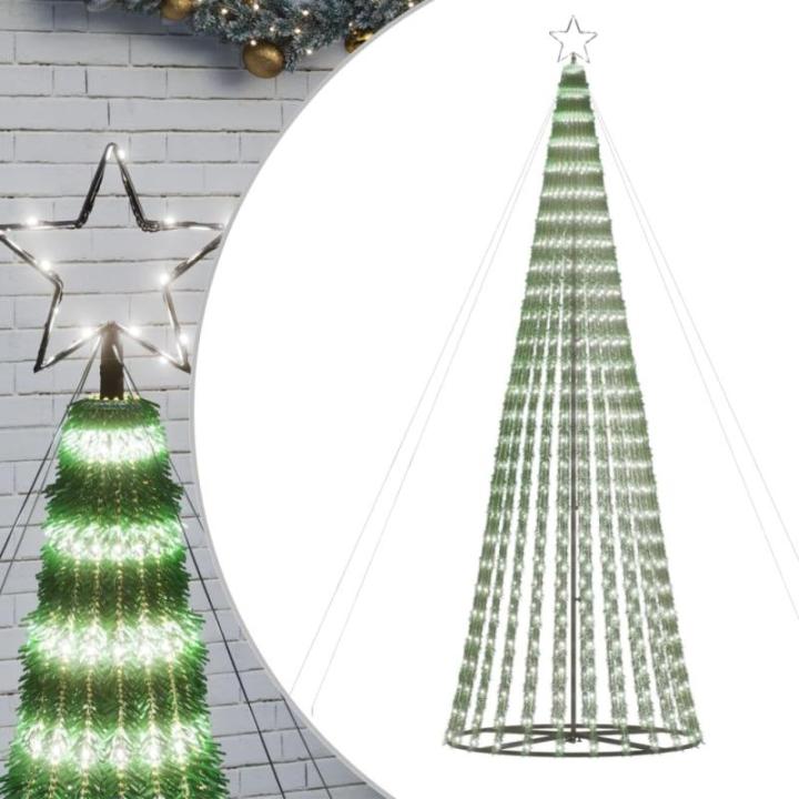 LED Weihnachtsbaum Aussen Kegelform Weihnachtsbaum Metall Groß Kaltweiß 688 LEDs Tannenbaum Lichterbaum Weihnachtsdeko Aussen Weihnachtsbaum Tanne 300 cm