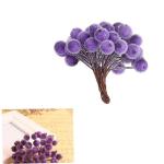 200pcs künstliche Beere Stängel gefrostete Obstbeeren Weihnachtskranzzubehör Mini Weihnachten Beeren Picks Blumenzweig Weihnachtskranz Dekorationen für Urlaub Dekoration Party,