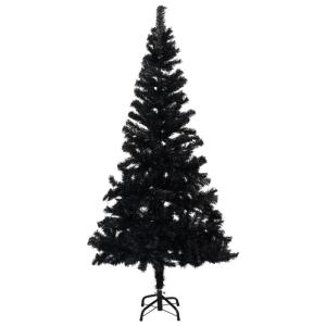 Künstlicher Weihnachtsbaum mit Ständer Christbaum Tannenbaum Kunstbaum Weihnachten Künstlicher Weihnachtsbaum Weihnachtsdeko Schwarz 240 cm PVC