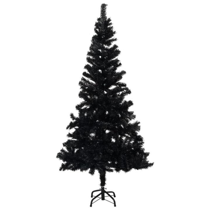 Künstlicher Weihnachtsbaum mit Ständer Christbaum Tannenbaum Kunstbaum Weihnachten Künstlicher Weihnachtsbaum Weihnachtsdeko Schwarz 240 cm PVC