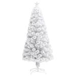 Künstlicher Weihnachtsbaum mit Beleuchtung Weiß 150cm Glasfaser Christbaum Kunstbaum Dekobaum Tannenbaum Weihnachten Künstlicher Weihnachtsbaum für Weihnachtsdeko