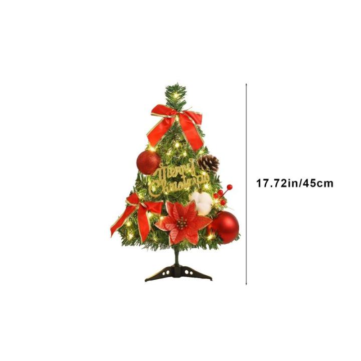 Kerstboom met verlichting 45 cm lichtketting kerstboom mini kerstboom kunstmatige kerstboom kerstdecoratie tafel kerstboom kerstcadeaus