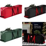 Weihnachtsbaum-Organisator, Große Weihnachtsbaum-Aufbewahrungstasche, 600D-Oxford-Stoff, künstliche Weihnachtsbaum-Aufbewahrungstasche(S Black)