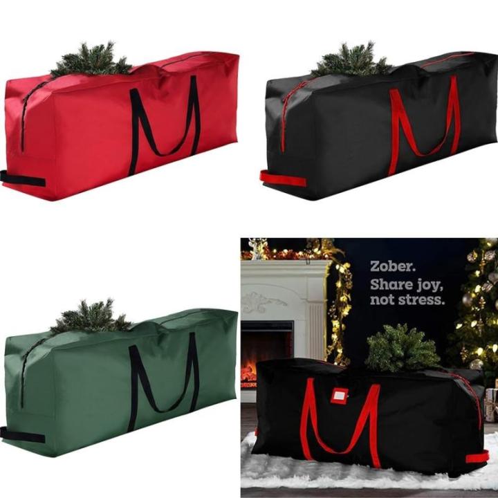 Weihnachtsbaum-Organisator, Große Weihnachtsbaum-Aufbewahrungstasche, 600D-Oxford-Stoff, künstliche Weihnachtsbaum-Aufbewahrungstasche(S Black)