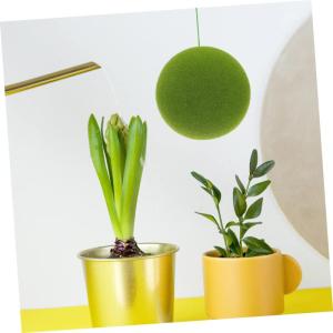 2St Simulierter Moosball imitierte grüne Moossteine Dekor fensterdeko selber Machen künstlich kunstpflanze kunstplflanze Requisiten aus Mooskugeln DIY blumenkunst versorgung Scha