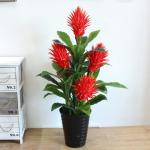 Kunstblumen Künstliches Blumenarrangement mit Kunststofftopf, künstliche Bodenblumen für Zuhause, Büro, Balkon, drinnen und draußen für jeden Anlass