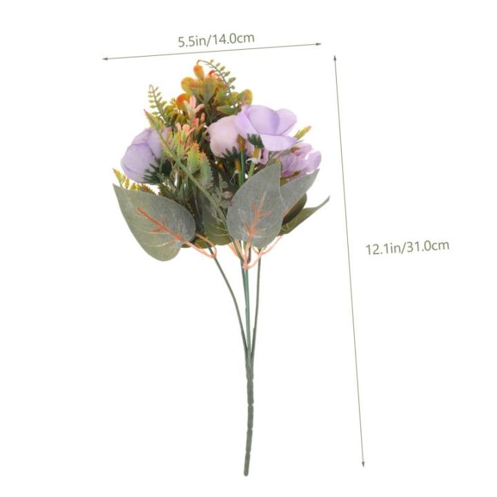 Künstlicher Pfingstrosenstrauß Hochzeit Gefälschte Pfingstrosen Künstliche Pfingstrosenstiele Künstliche Künstliche Rosa Pfingstrosen Gefälschter Blumenstrauß Violett Plast
