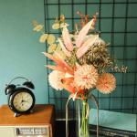 , kunstplanten, kunsthortensia's, zijden bloemen, voor bloemstukken, boeketten, decoratie voor thuis, bruiloft, tuinfeest, champagnekleurig