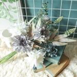 Kunstbloemen, , kunstbloemen, decoratie, zijden bloemen, boeket, kunstbloemstukken, bruiloft, kamerdecoratie, paars-wit