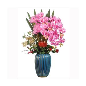 Kunstblumen Künstliche Blumen, Ochiden, Pflanzen, künstliche Orchidee im Topf, Pflanzen, Bonsai, schöne Dekoration für Hochzeit, Büro, Zuhause für jeden Anlass