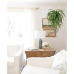 Kunstmatige hangplant van 35 cm met henneptouw, nepplanten, Boston-varen, hangende planten voor binnen, voor thuis, keuken, badkamer, wanddecoraties