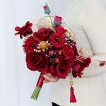 Hochzeitssträuße für die Braut, Brautjungfer, Brautsträuße, Hochzeitsblumenstrauß