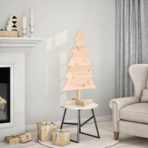 Weihnachtsbaum Weihnachtsdeko Weihnachtsdekoration Baum Weihnachtsdekoration Holz zum Schmücken 100 cm Massivholz KieferNatur