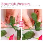 2 stuks kunstmatige blauweregen bloemen kunstmatige hangende mand plant wijnstok nep zijde hangende bloem voor tuin muur hek bruiloft balkon outdoor indoor huis deur decoratie