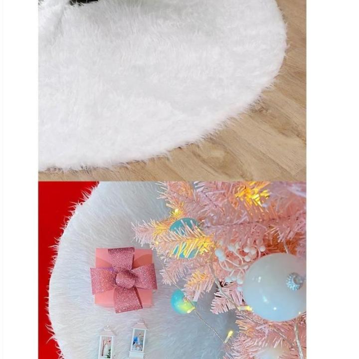 Christmas Tree Skirt Weihnachtsbaumrock, Weihnachtsbaum-Szene, Dekoration, Baumrock, Weißer Pelz-Weihnachtsbaumrock Im Meeresstil Decke Weihnachtsbaum