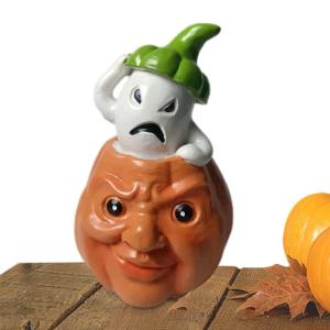 Kürbis-Geist-Figuren, Kürbis-Geist-Statue aus Kunstharz, Tischdekoration, Halloween-Tischdekoration, Partyzubehör, Einweihungsgeschenke (B)